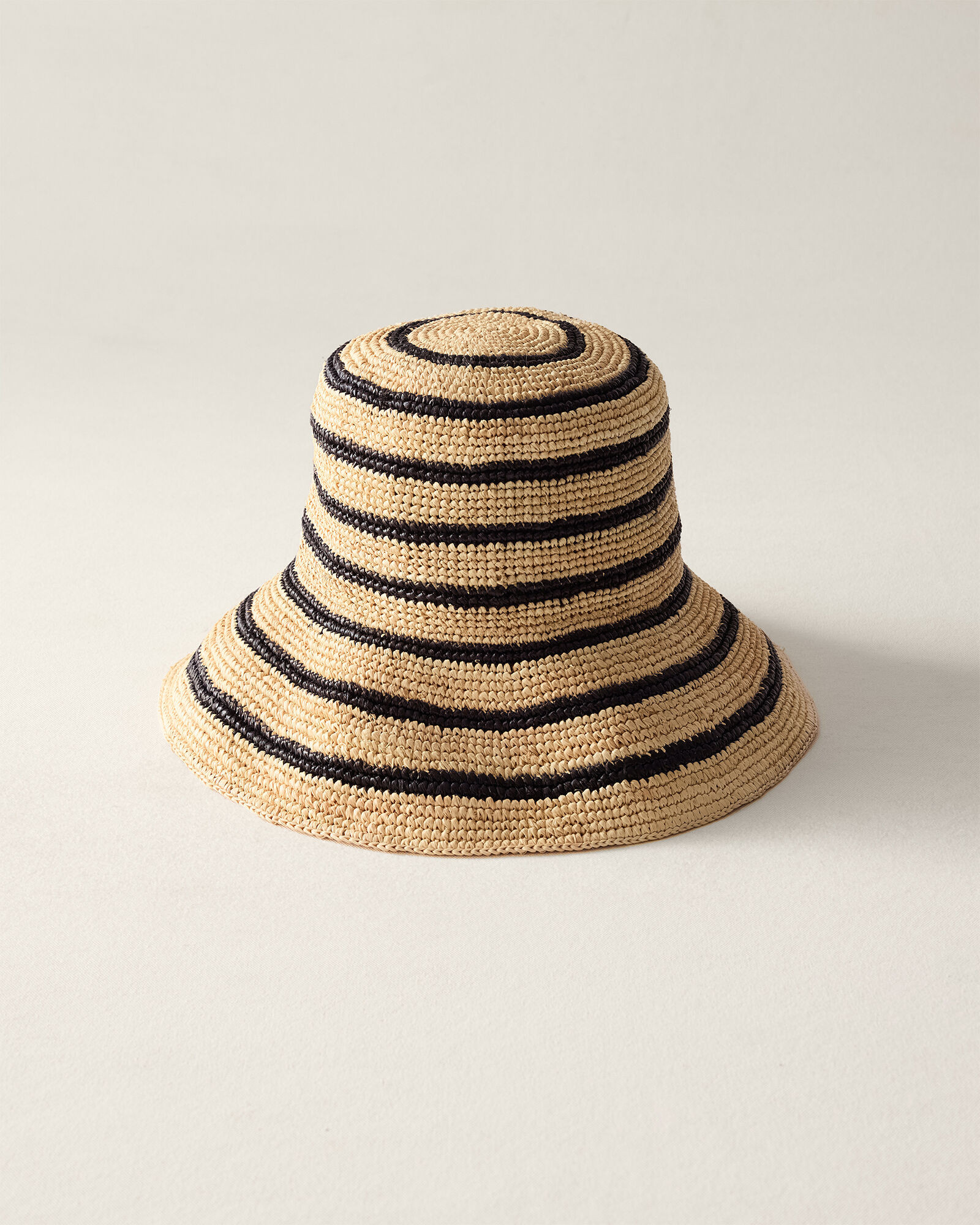 Raffia Striped Bucket Hat | Haven Well Within