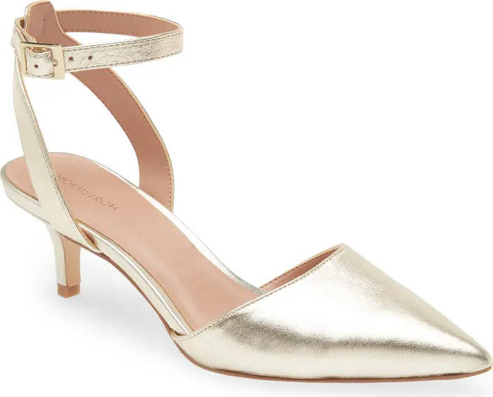 Pearla Kitten Heel Ankle Strap Pump (Women) | Nordstrom Rack