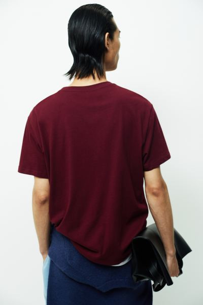 Regular Fit T-shirt - Burgundy - Men | H&M US | H&M (US + CA)