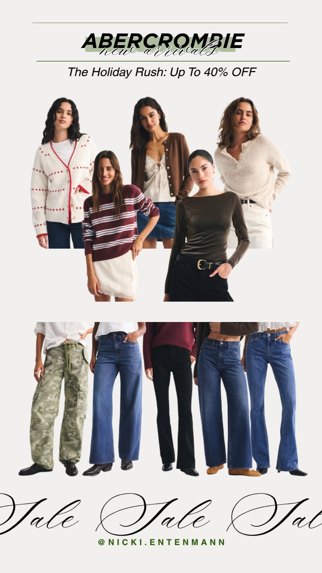 Abercrombie’s new arrival joins The Holiday Rush with up to 40% off, bringing fresh style and festive energy. Seasonal savings make gifting effortless. #Abercrombie #HolidayRush #NewArrival #Sale #HolidayGifts #FashionDeals #SeasonalStyle #ShoppingInspo #LifestyleEssentials #TrendyLooks 

 #LTKHoliday #LTKootd #LTKSaleAlert
