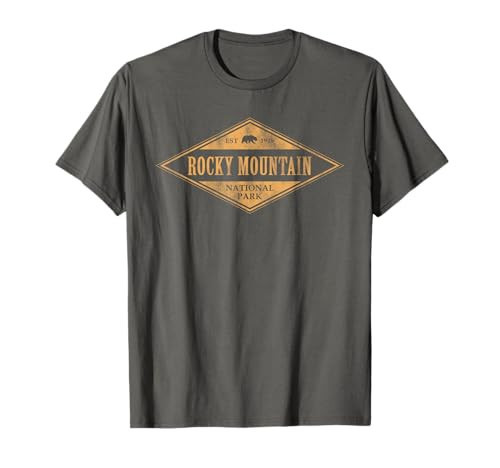 Rocky Mountains National Park Retro Preppy Throwback Womens T-Shirt | Amazon (US)