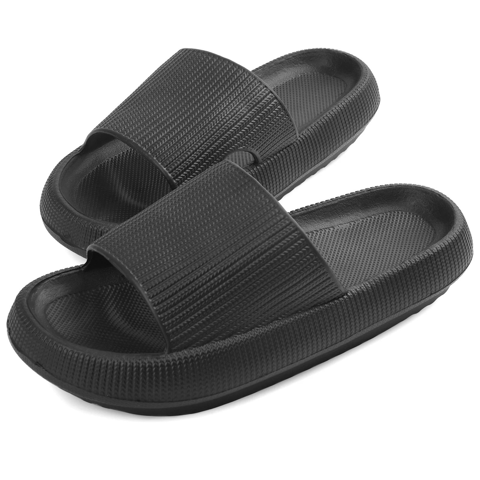 VONMAY Pillow Slides for Women Men Summer Slip On Slides Soft Thick Sole Non Slip Shower Sandals | Walmart (US)