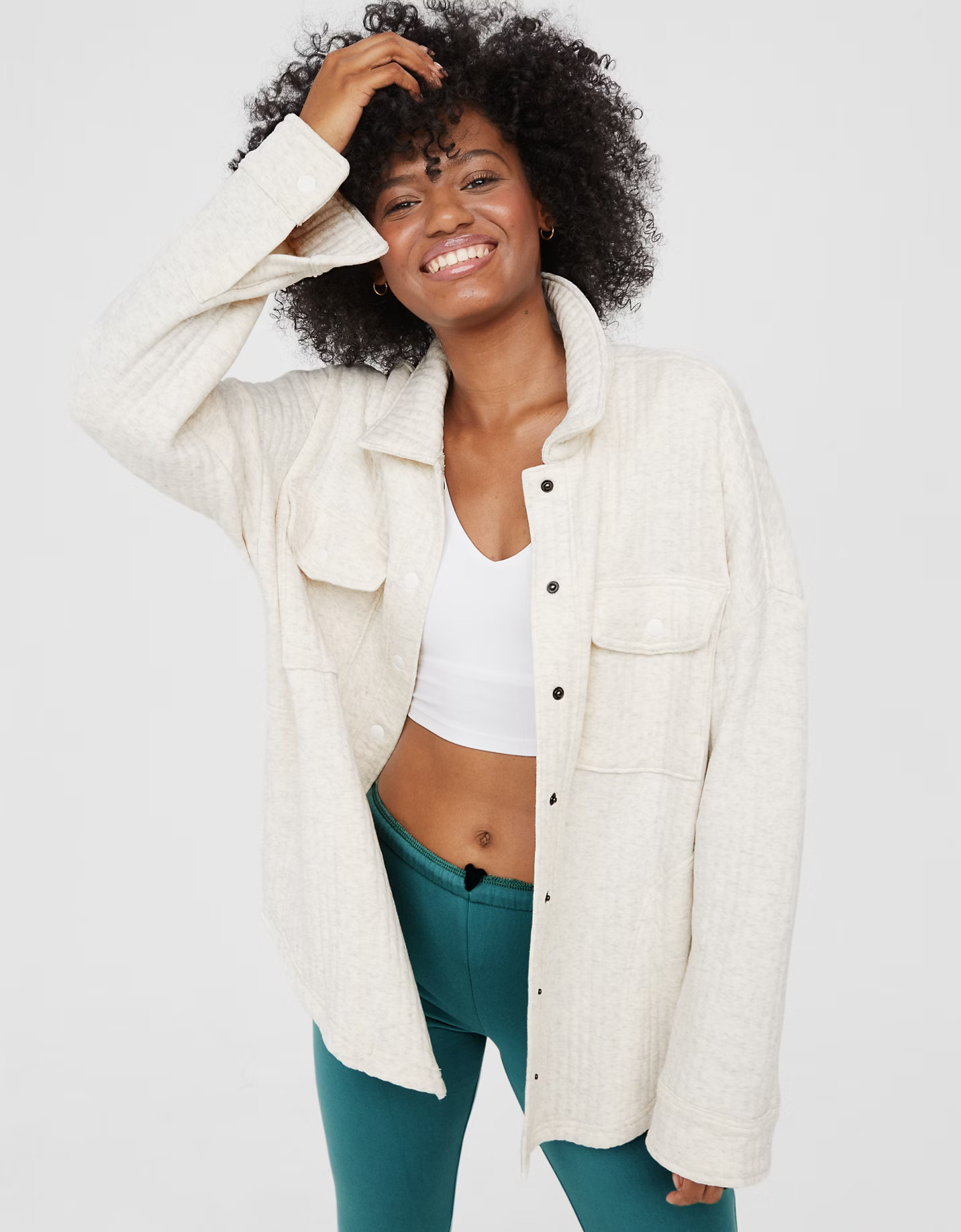 OFFLINE By Aerie Quilted Shacket | Aerie