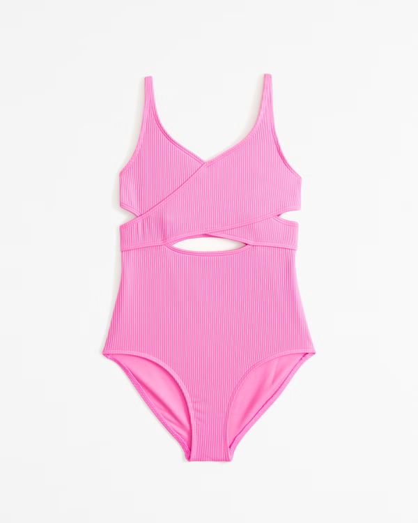 girls low wrap one-piece swimsuit | girls swimsuits | Abercrombie.com | Abercrombie & Fitch (US)