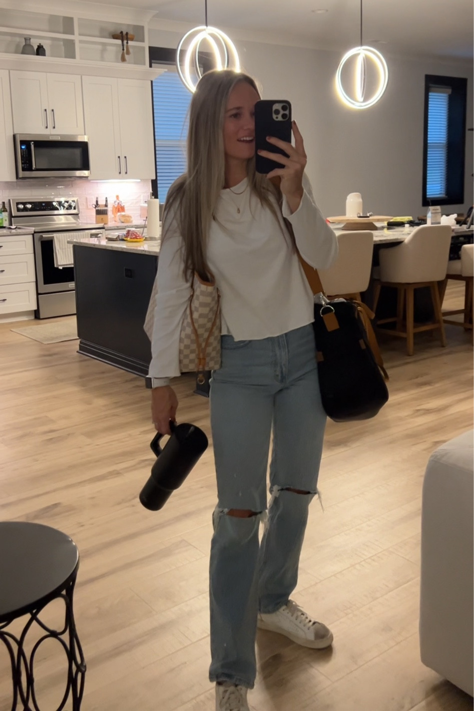 Casual work fall outfit 
Top - M
Jeans - 25