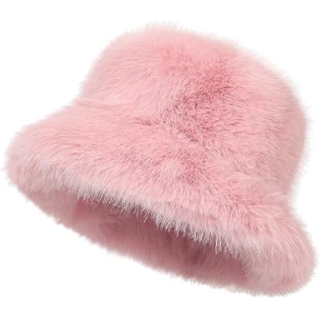 Winter Soft Faux Fur Plush Bucket Hat | Amazon (US)