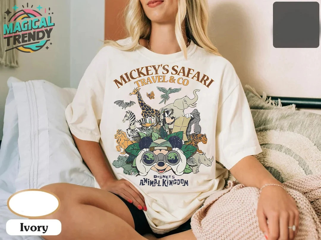 Vintage Disney Animal Kingdom Shirt, Funny Mickey and Friends T-shirt, Disney Safari Mode Tee, Di... | Etsy (US)