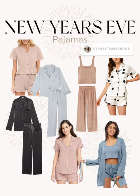 NYE Pajamas - for those staying in 

#LTKHoliday #LTKparties #LTKmidsize