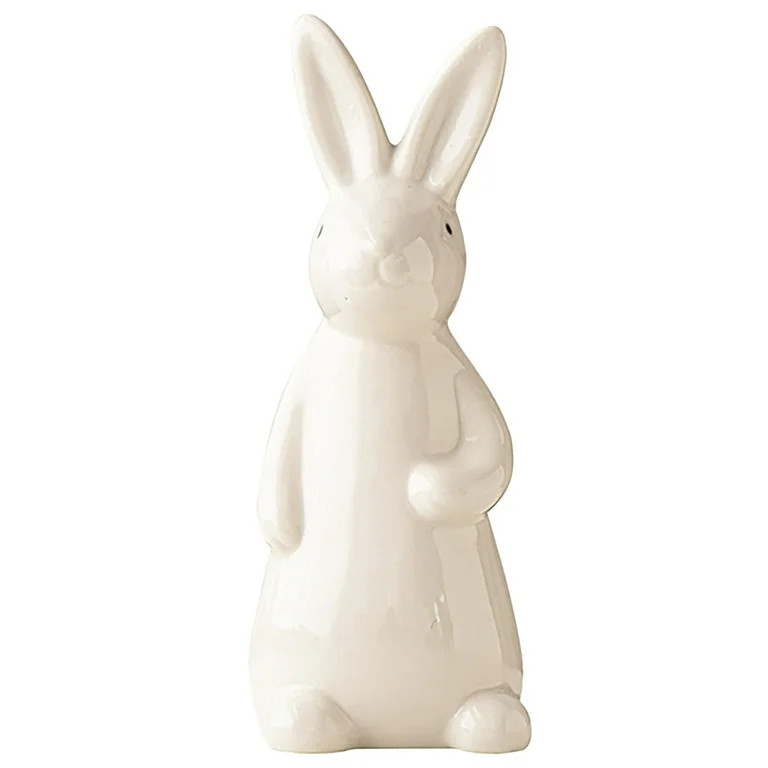 Sunshy Ceramic Bunny Rabbits Figurine Decor, Modern Tabletop Bookshelf Art Home Statues Decoratio... | Walmart (US)