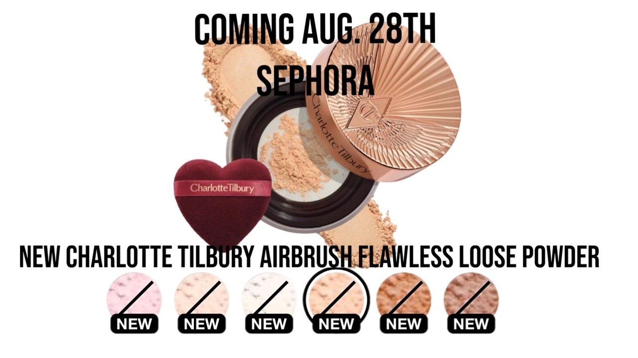 New! Charlotte Tilbury Airbrush Flawless Loose Powder. In 6 Shades. Coming August 27th on Sephoras site!

#LTKSeasonal #LTKBeauty