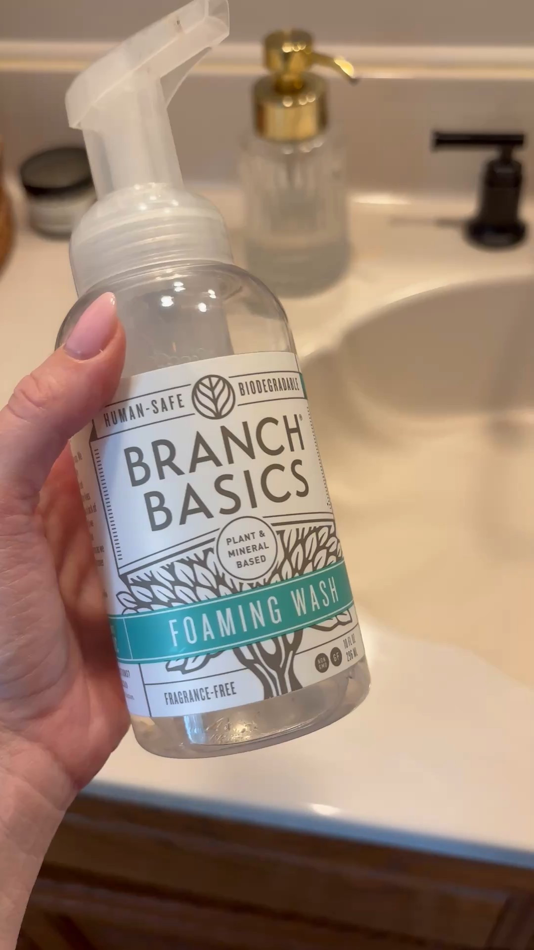 We are obsessed with the Branch Basics foaming hand wash! We’ve been using this almost exclusively for years now. And any time I’m missing a seasonal smelling hand soap, I’ll just add some essential oils or a Blueland soap tablet (double the soap! lol) to this mixture! 

Use code NICOLEW15 for 15% off!

#lowtox 

#LTKHome #LTKFamily