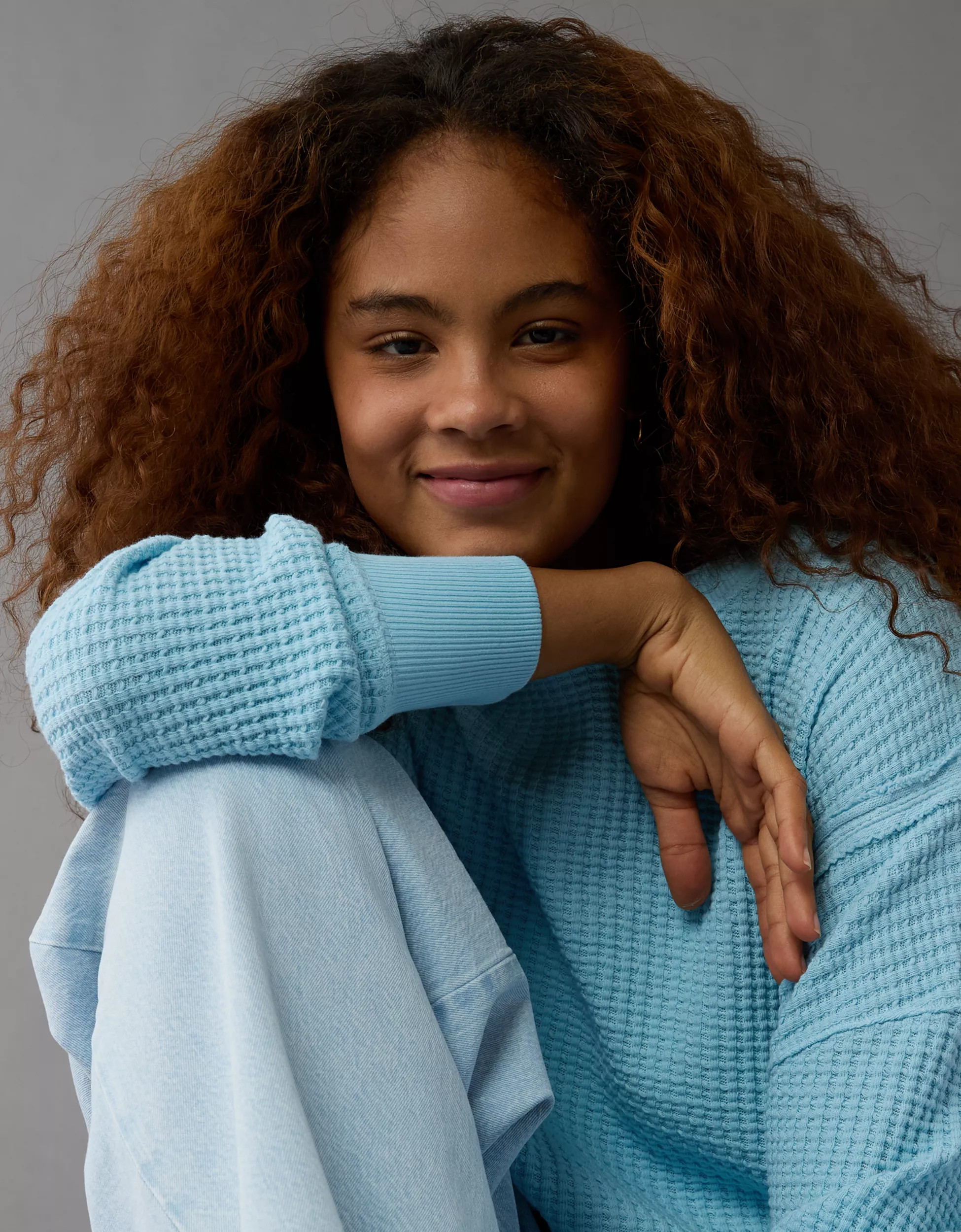 AE Big Hug Waffle Sweatshirt | American Eagle Outfitters (US & CA)