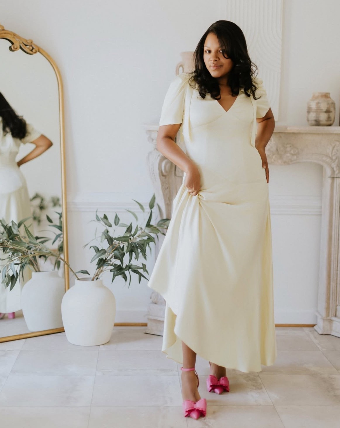 Women's Spring Fashion Flowy Satin Birthday Dress! Color: Butter Yellow ✨

#LTKMidsize #LTKBeauty #LTKSeasonal