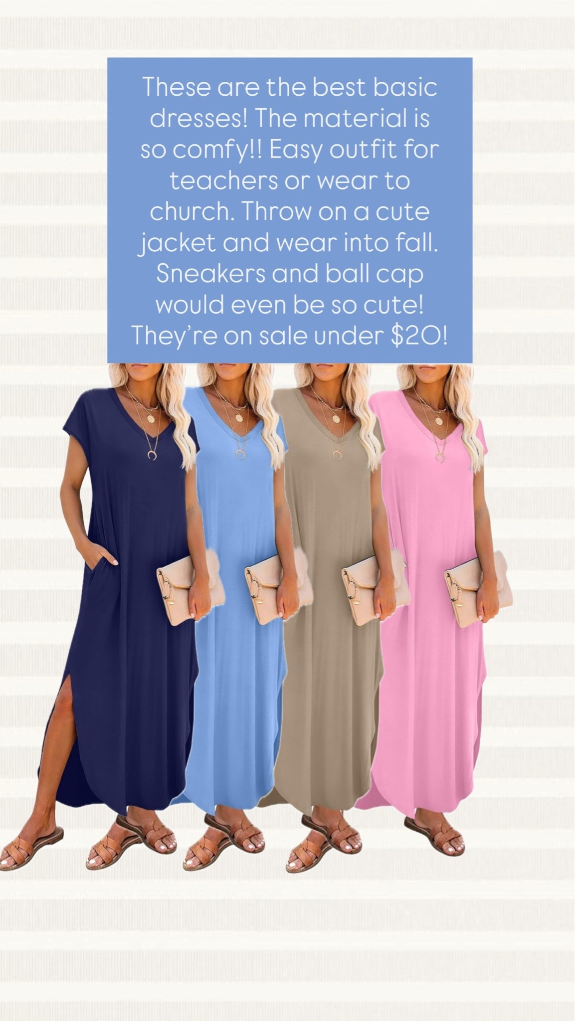 The best casual dresses for an easy outfit! Wear it basically anywhere dress it up or down! Under $20 right now!!

#LTKmomlife #LTKdayinmylife #LTKSaleAlert
