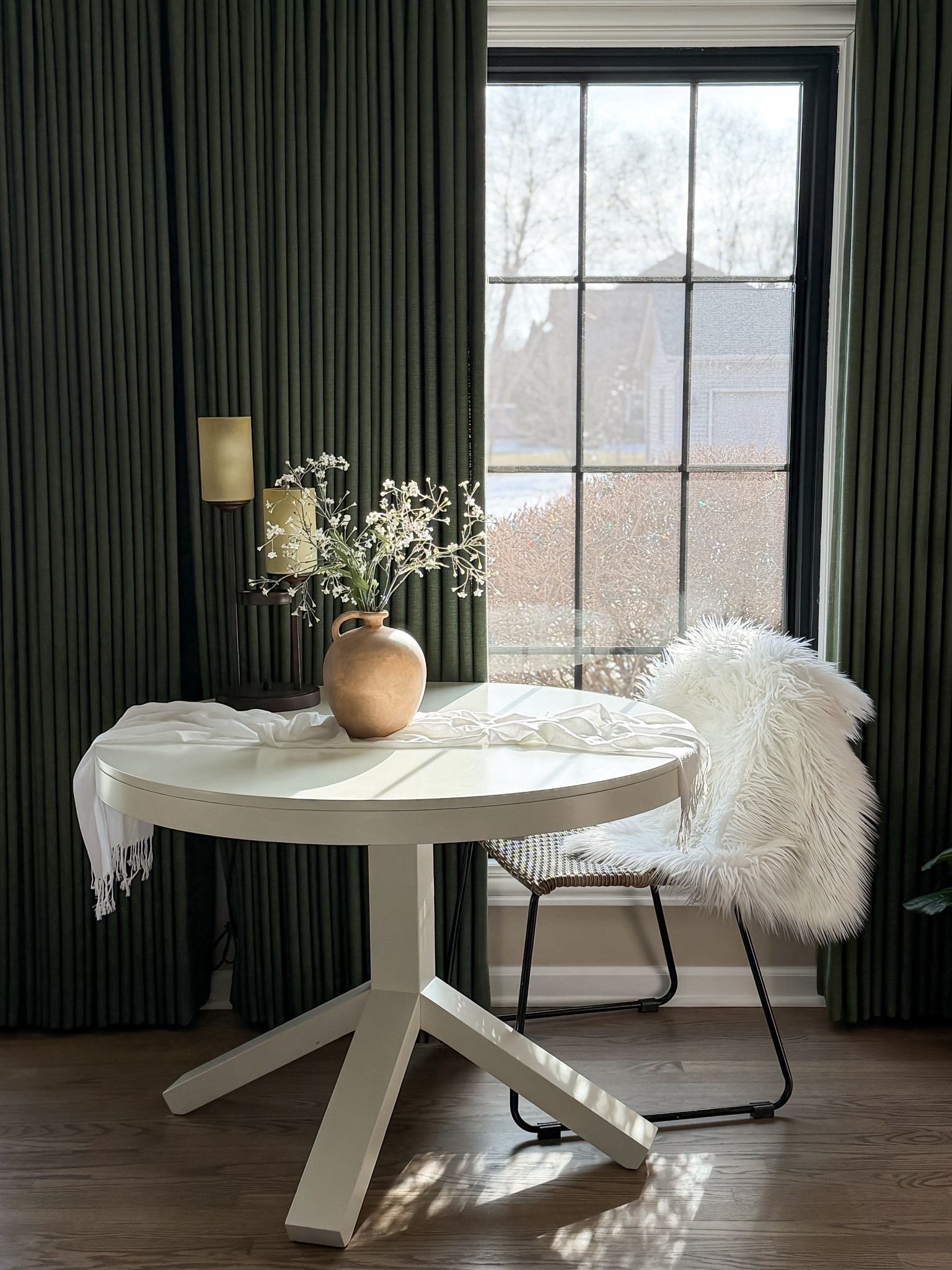 A cozy winter living room where golden sunlight dances across warm textures and slow moments feel just right.

#LTKdayinmylife #LTKFindsUnder100 #LTKHome