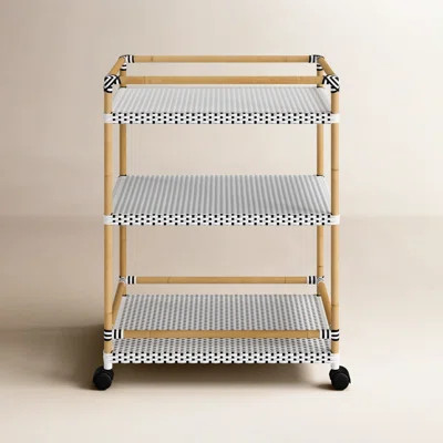 Ellie Bar Cart with Metal Outer Material | Wayfair North America