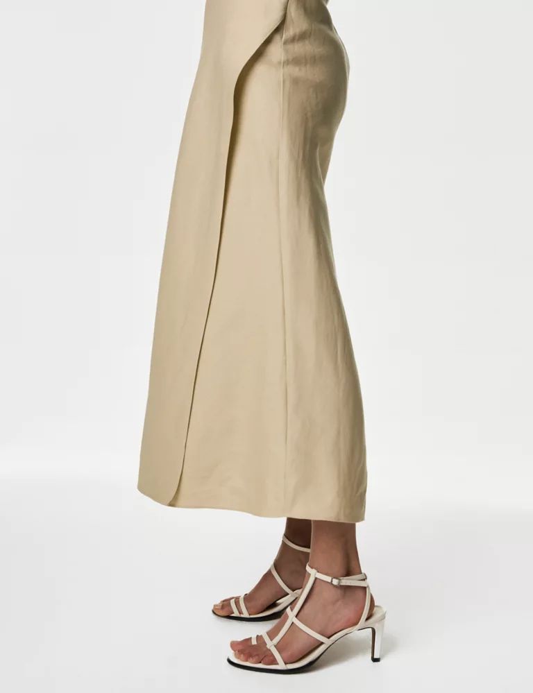 Linen Blend Maxi Wrap Skirt | Marks & Spencer (UK)