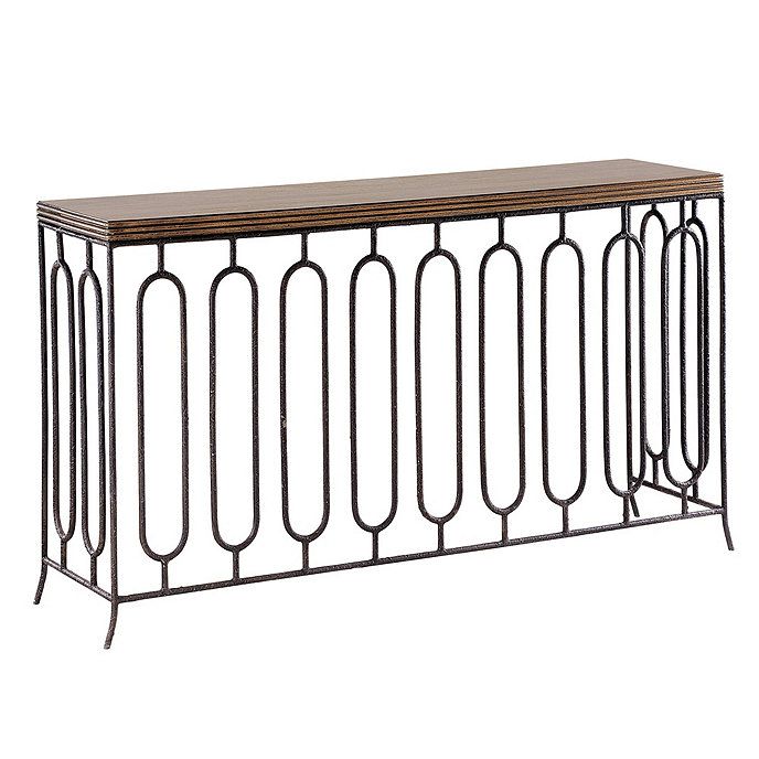 Odette Wood and Iron Console Table | Ballard Designs, Inc.