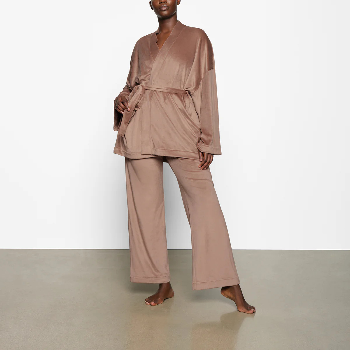 VELOUR WRAP SLEEP SET | SKIMS (US)