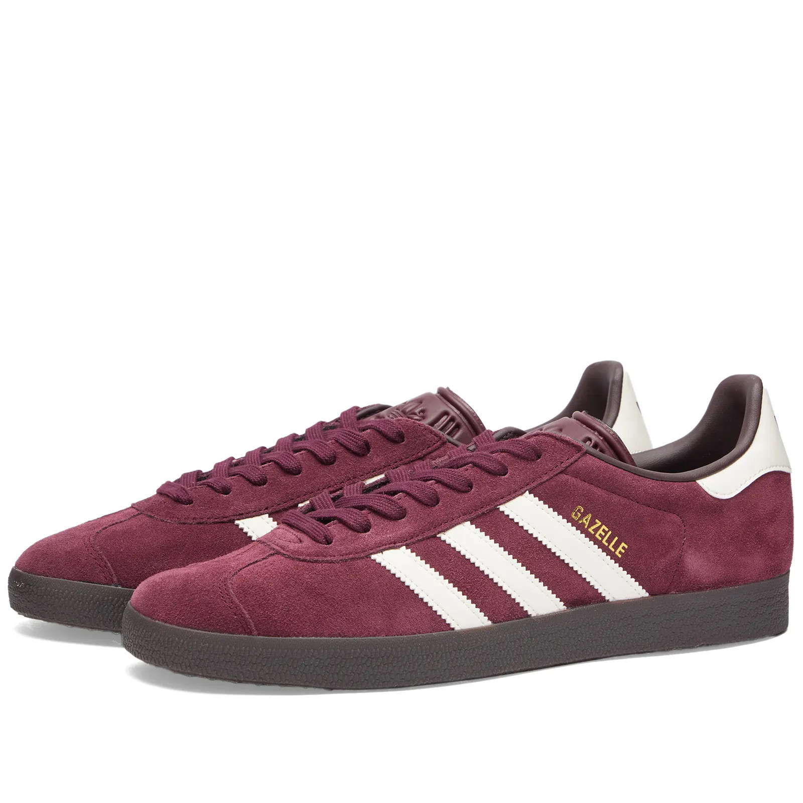 Adidas Gazelle Maroon & Chalk White | END. | End Clothing (UK & IE)