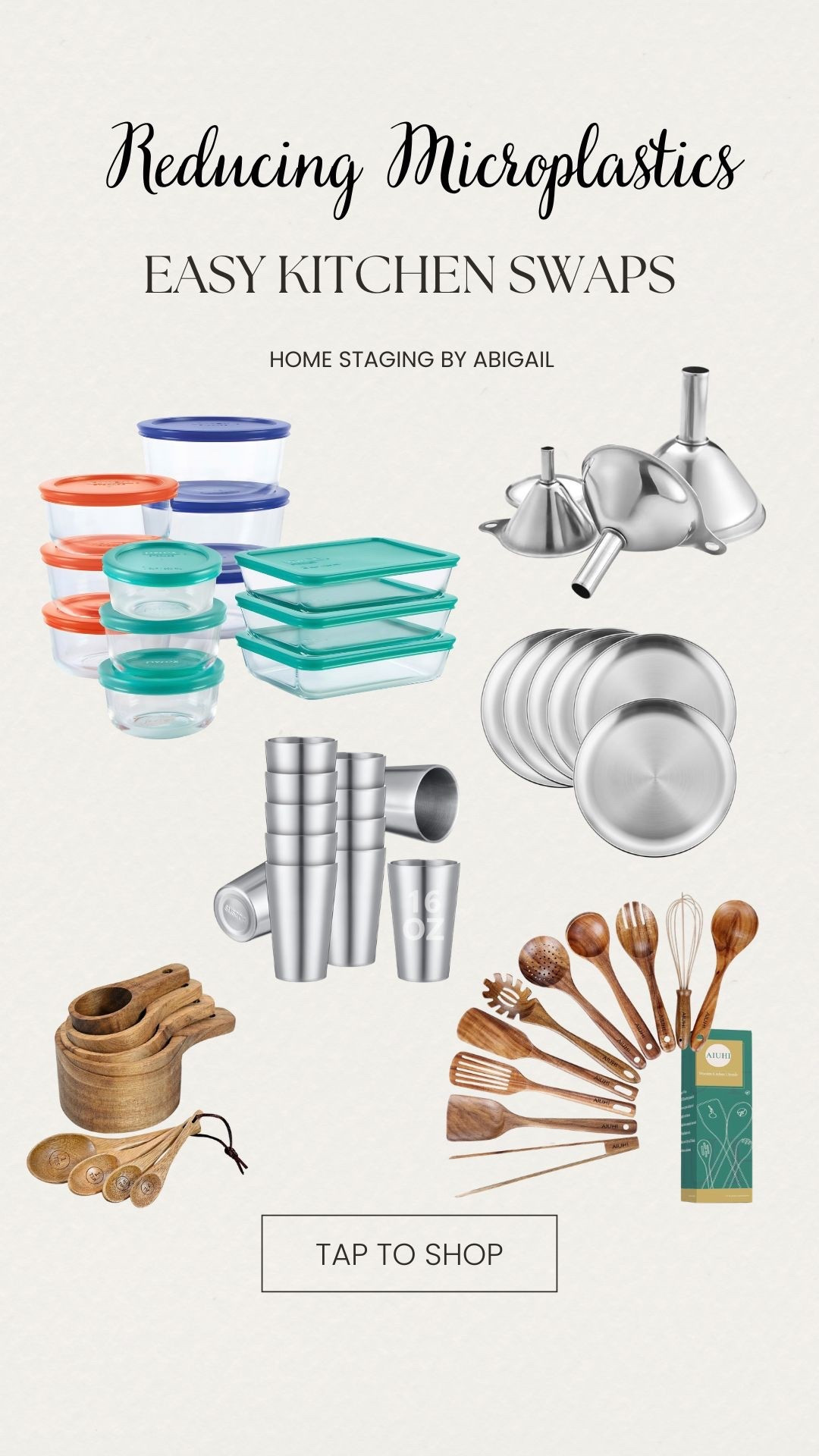 Easy swaps I made in my kitchen to avoid microplastics… Lots of bamboo, glass and steel!

#LTKHome #LTKdayinmylife #LTKselfcare