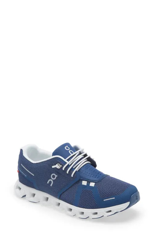 On Cloud 5 Running Shoe in Denim/White at Nordstrom | Nordstrom