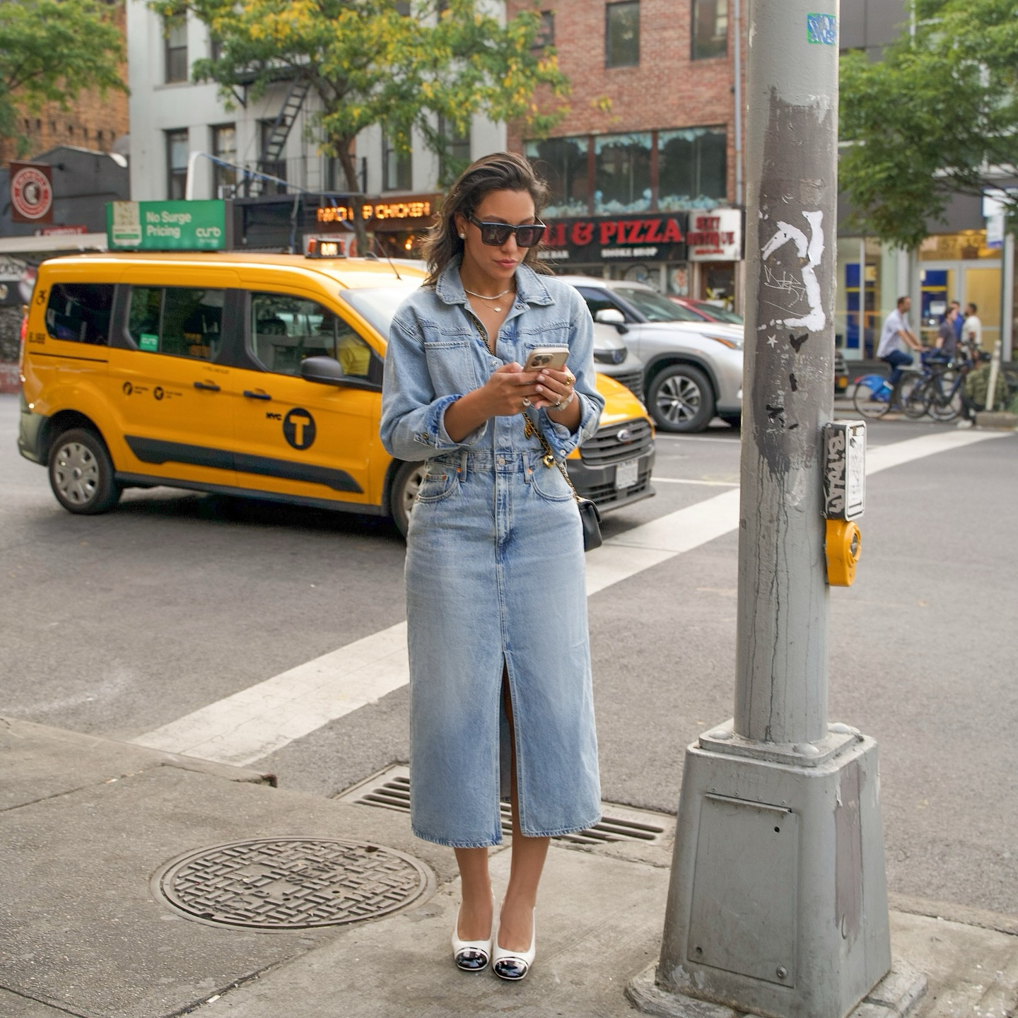 All denim look for a day in New York City #styleinspo #fashion #denim #levis #chanel

#LTKStyleTip