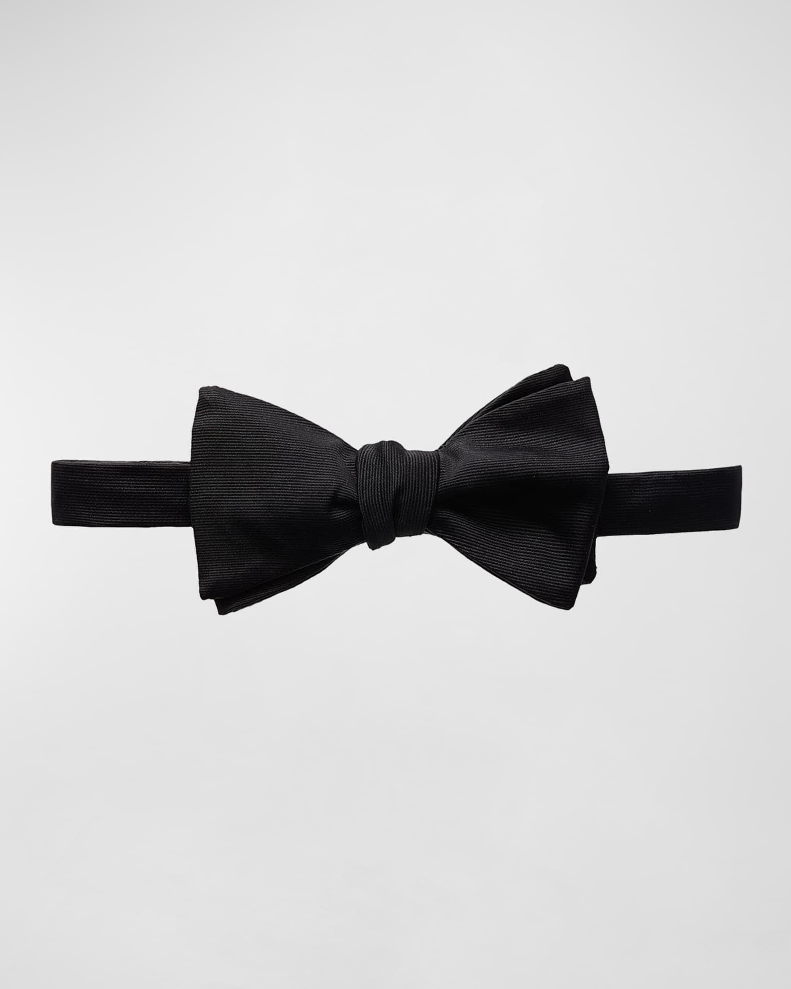Eton Solid Grosgrain Bow Tie-Ready Tie | Neiman Marcus