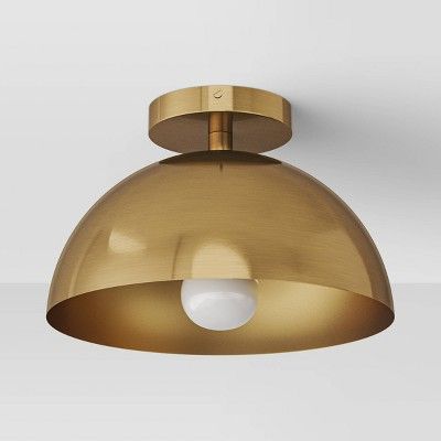 Valencia Flush Mount Ceiling Light Brass - Threshold™ | Target