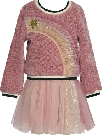 Kids' Rainbow Ruffle Sweater & Skirt Set | Nordstrom