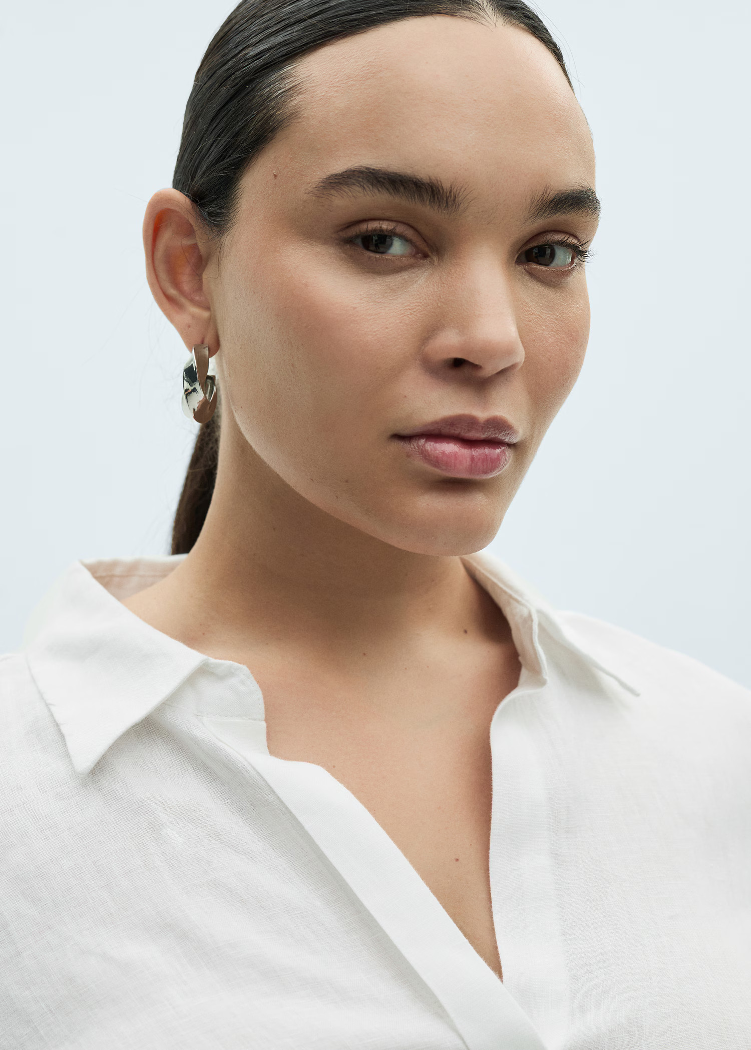 Linen-blend shirt - Women | MANGO USA | Mango (US/MX/AU)