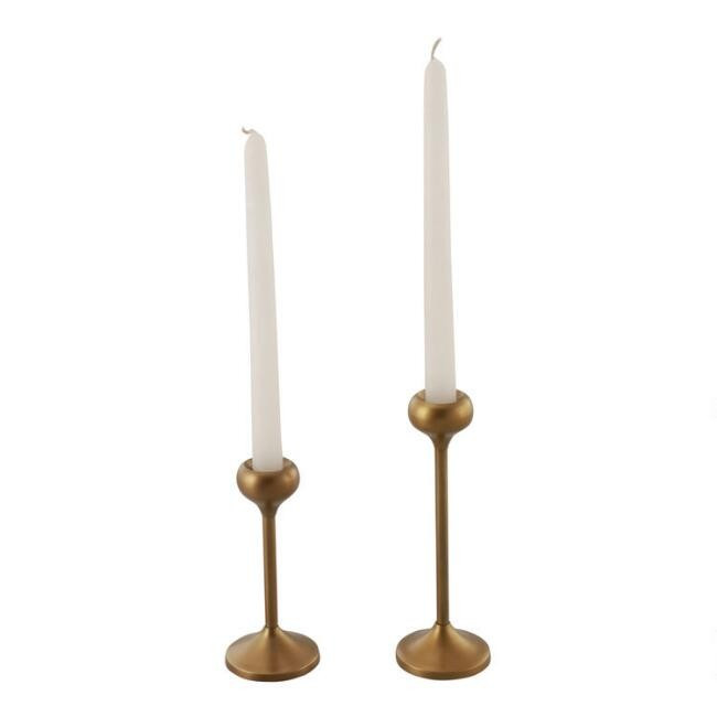 Gold Talia Taper Candleholder | World Market