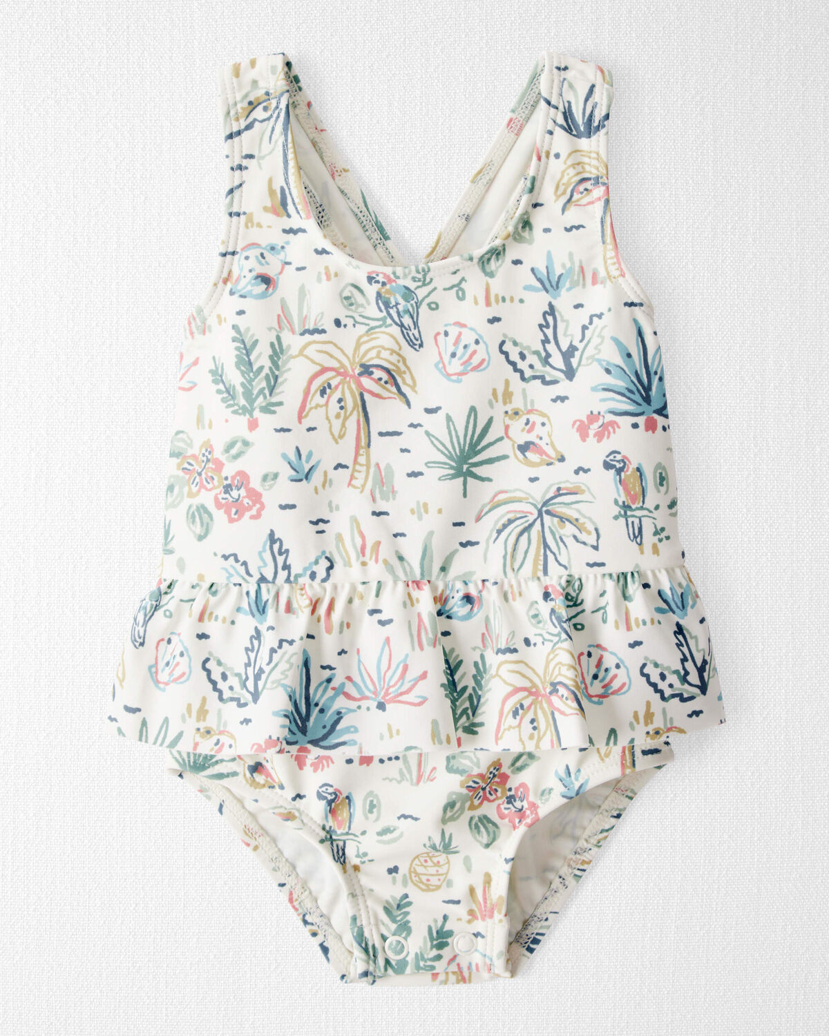 Baby Girl Recycled Swimsuit in Tropical Paradise | Carter's Inc