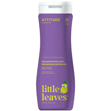 ATTITUDE Little Leaves 2-in-1 Shampoo & Body Wash Vanilla & Pear | Well.ca