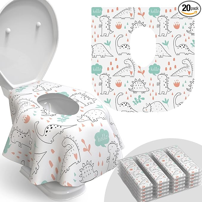Relyo Disposable Toilet Seat Cover for Travel – 20 Pack with Covers Wrapped in Sets of 2, Non-F... | Amazon (US)