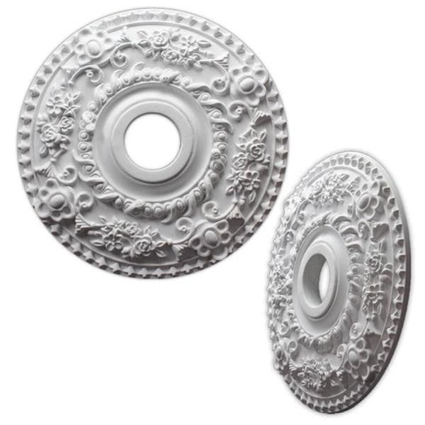 Single Floral Wreath 18-inch Ceiling Medallion | Bed Bath & Beyond