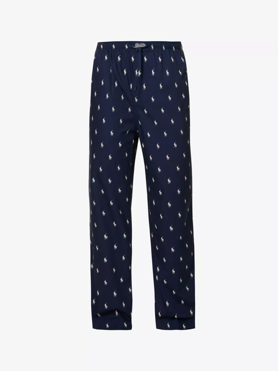 Logo-print cotton-jersey pyjama trousers | Selfridges