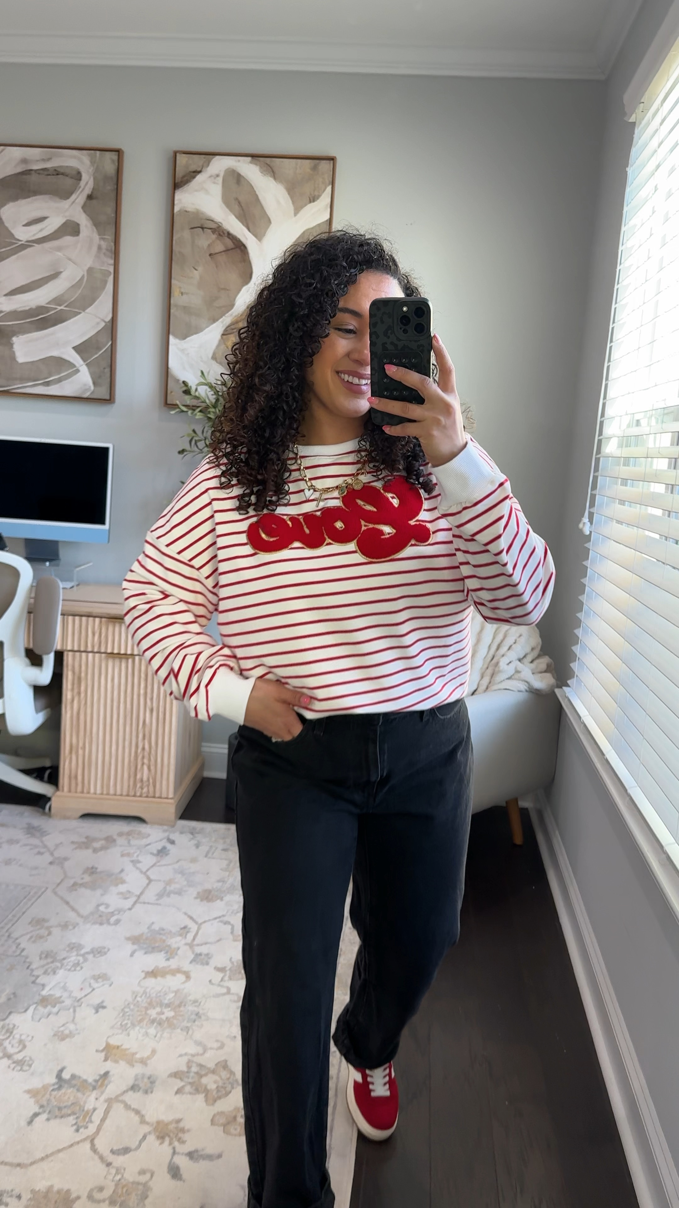 Size XL sweatshirt and size 31 jeans #amazon #valentines #levis 