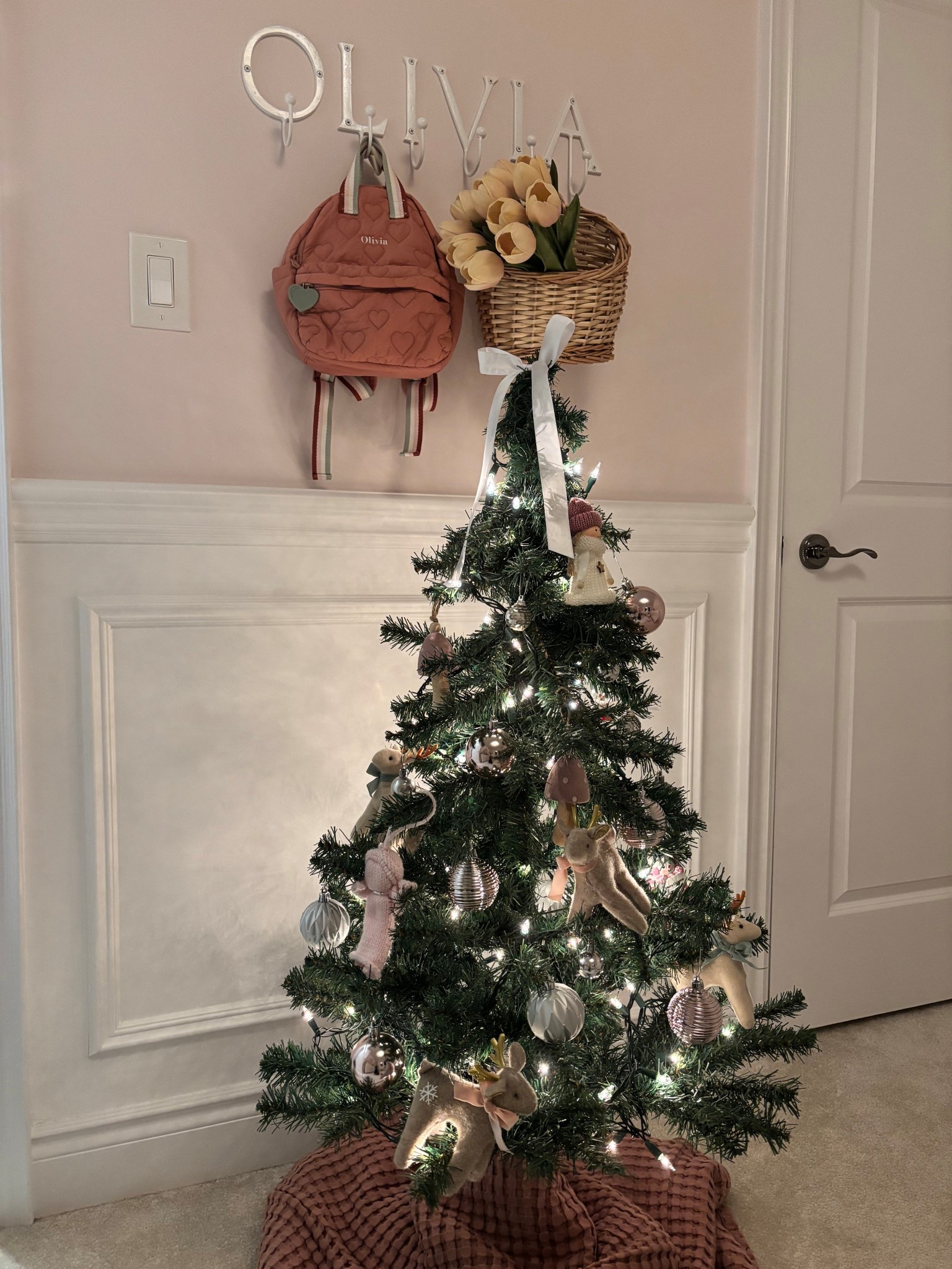 Set up my daughter’s Christmas tree! She loves the pink tones and fun felt animals and angels 💗🥹 

#LTKToddlerFinds #Christmas #ToddlerRoom

#LTKfamily #LTKholiday #LTKkids