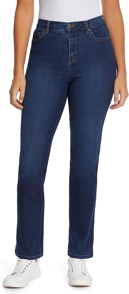 Gloria Vanderbilt Womens Amanda Classic High Rise Tapered Jean Plus Size | Amazon (US)