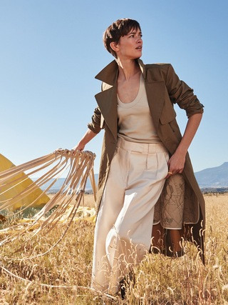 Rio Bonded Trench Coat | Banana Republic (US)