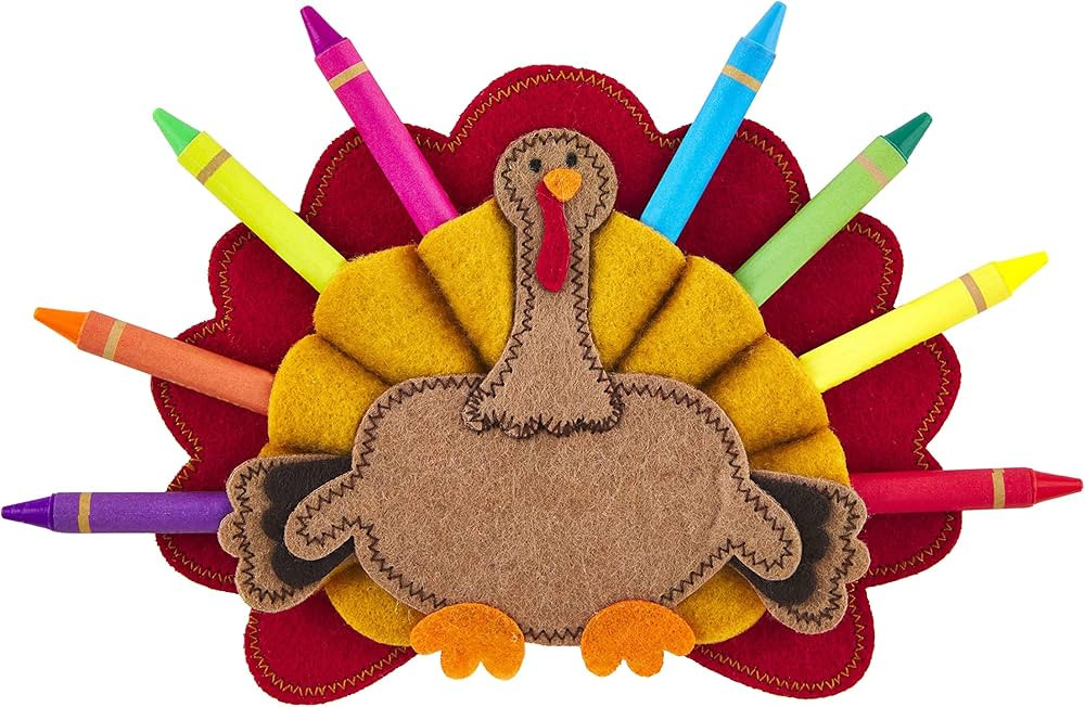 Mud Pie Turkey Crayon Holder, Red | Amazon (US)