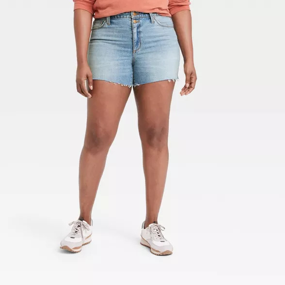 Women's High-Rise Vintage Midi Jean Shorts - Universal Thread™ | Target