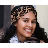 Leopard Print Turban Headband, Yoga Headband | Etsy (US)