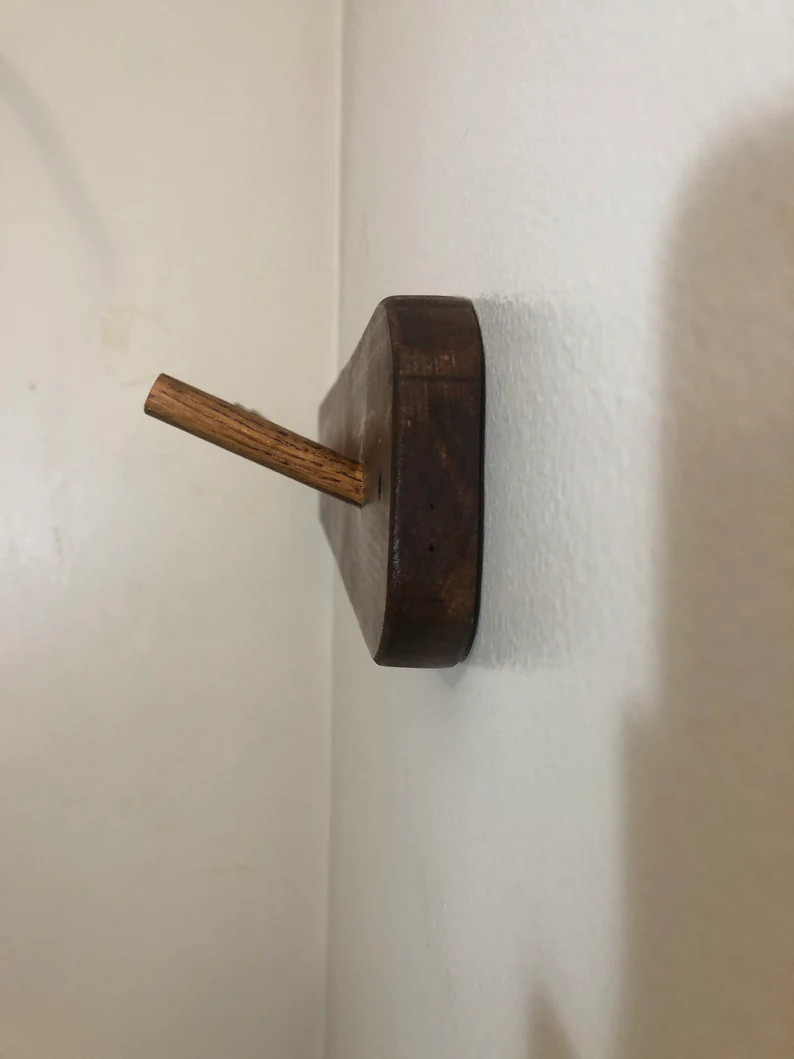 Wall mount coat rack. This wall mount coat rack is a standard short peg coat rack. This rack has ... | Etsy (US)