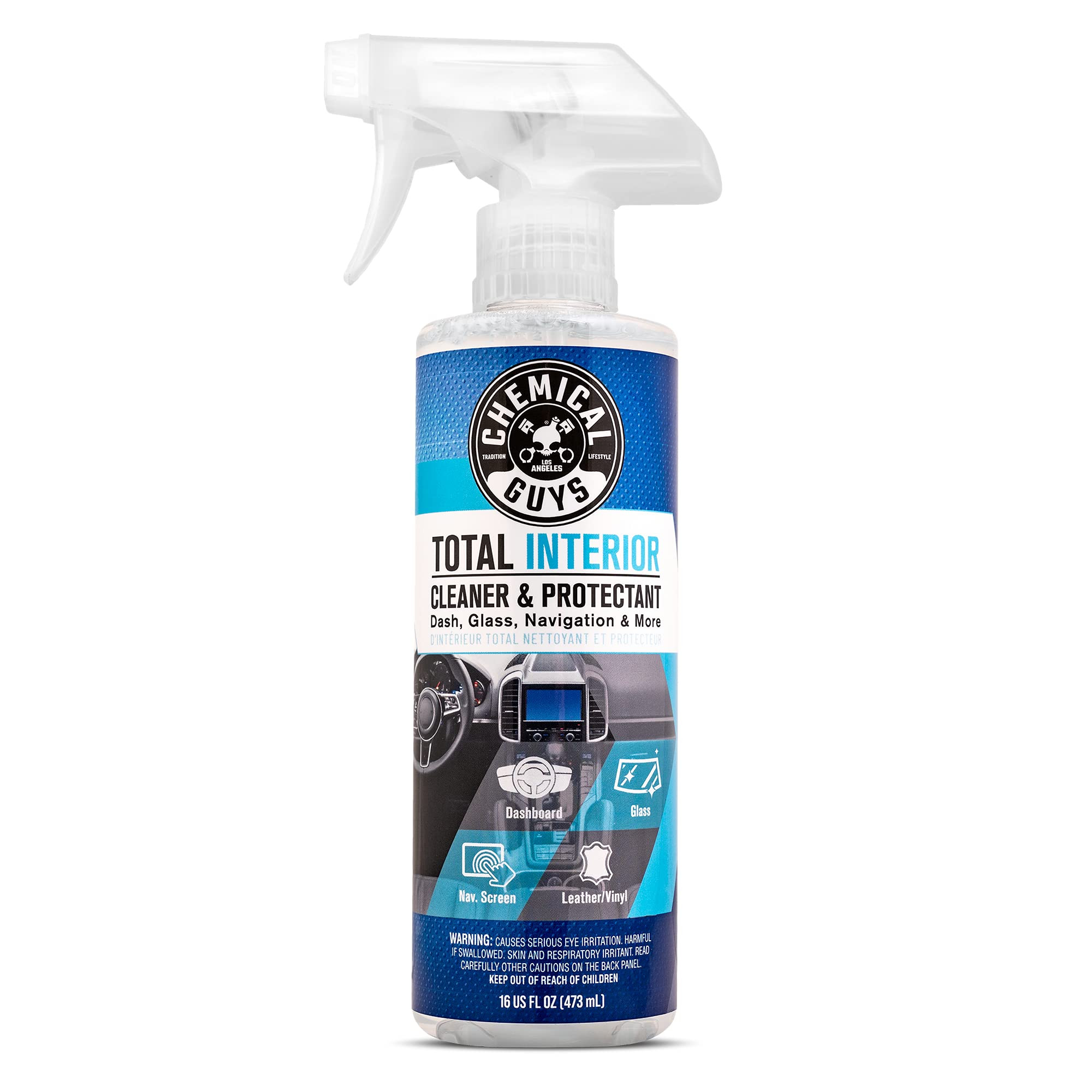 Chemical Guys Total Interior Cleaner & Protectant, Cleans & Protects Leather, Vinyl, Plastic, Rub... | Amazon (US)