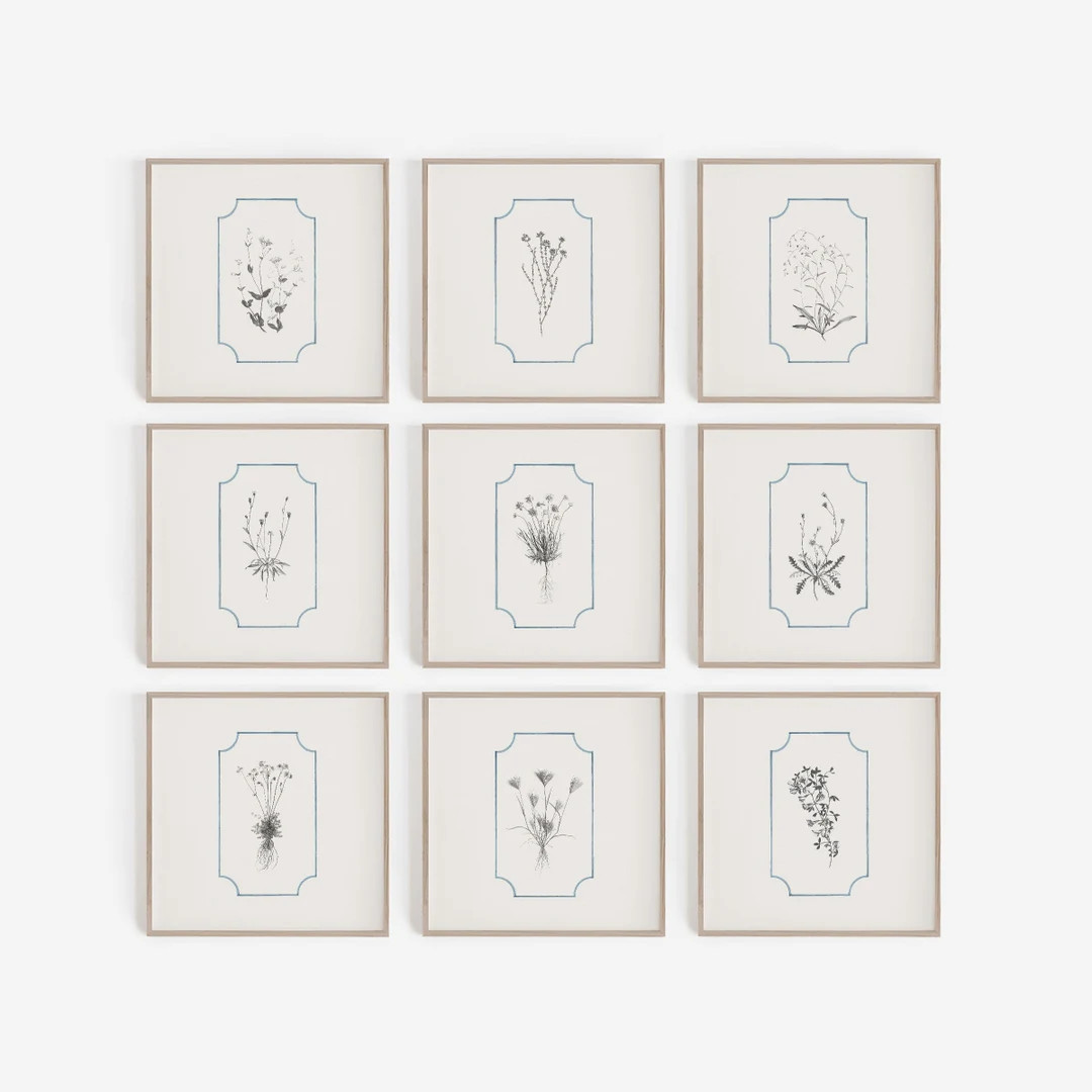 French Country, Vintage Farmhouse Prints, Digital Prints, Set of 9 Prints, Square Prints, Wall Ar... | Etsy (US)