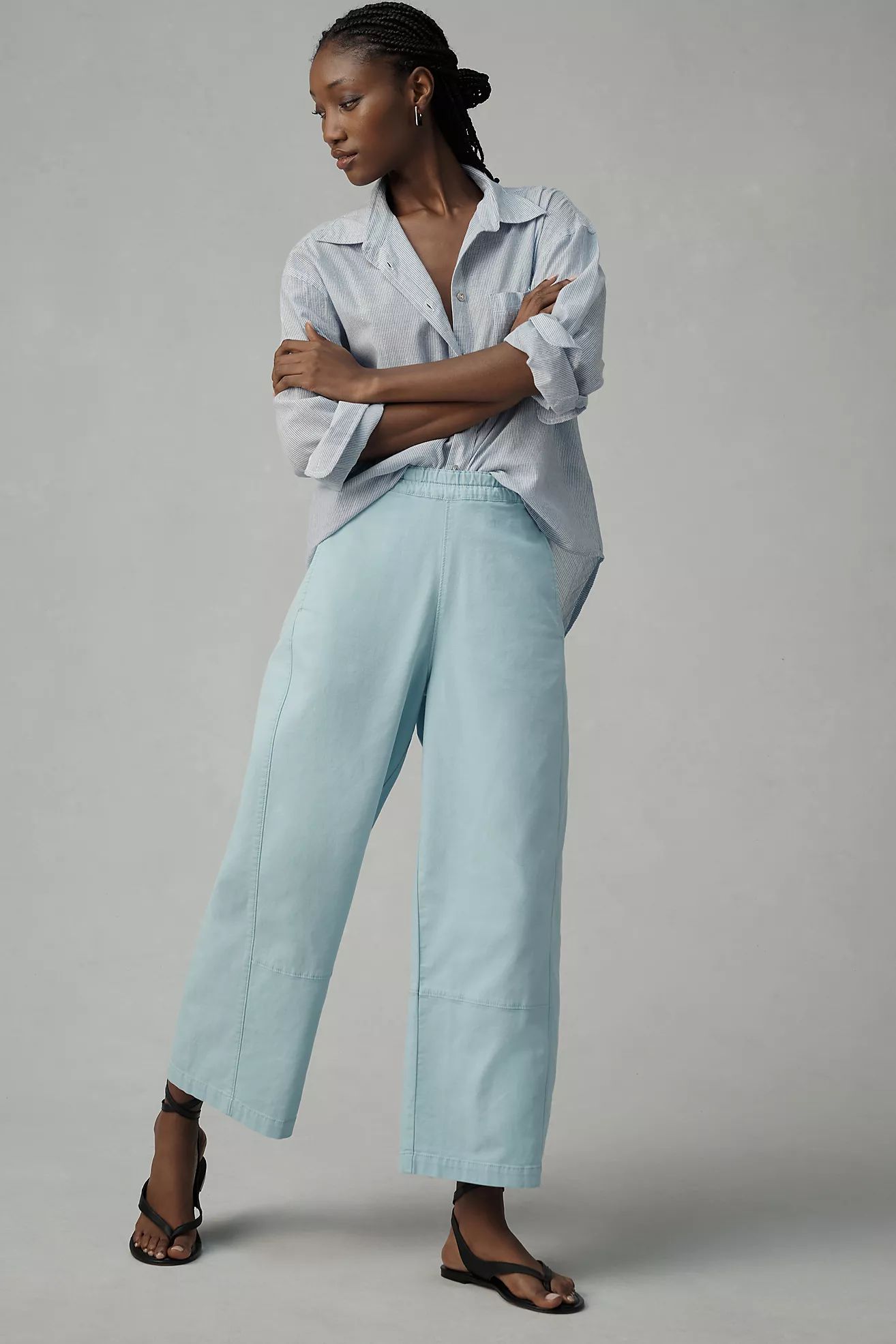 The Izzie Relaxed Pull-On Barrel Pants by Pilcro | Anthropologie (US)