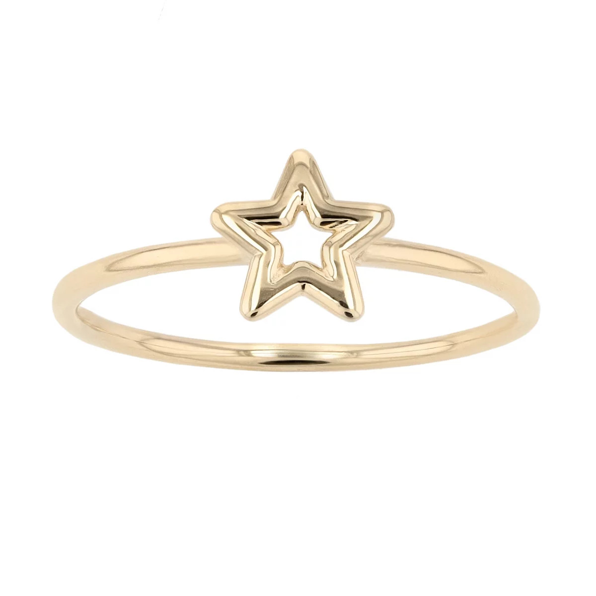 Au Naturale 14k Yellow Gold Star Ring | Kohl's