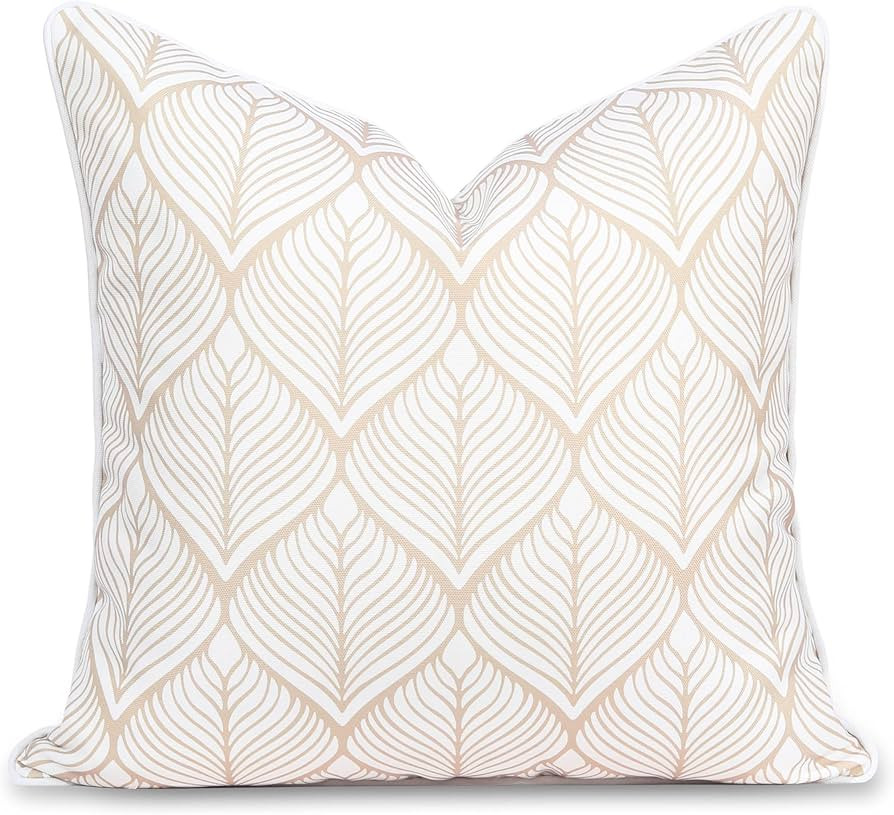 Hofdeco Premium Coastal Patio Indoor Outdoor Throw Pillow Cover Only, 20"x20" Water Repellent for... | Amazon (US)